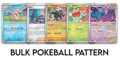 Bulk English Poke Ball Pattern Card